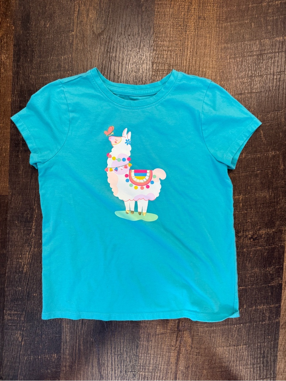 Cat & Jack Turquoise Llama Tee